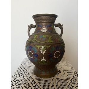 Vintage Japanese Champleve’ Vase